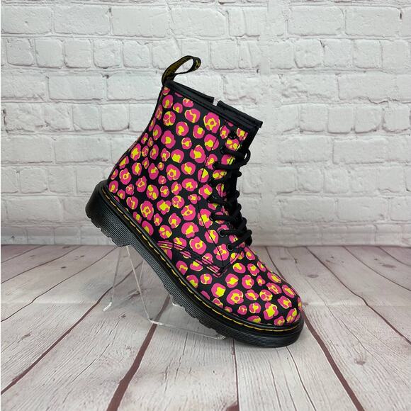 Dr. Martens Other - Dr.Martens 1460 Pink Leopard Hydro Leather Lace Up Boots Girls Youth Size 3